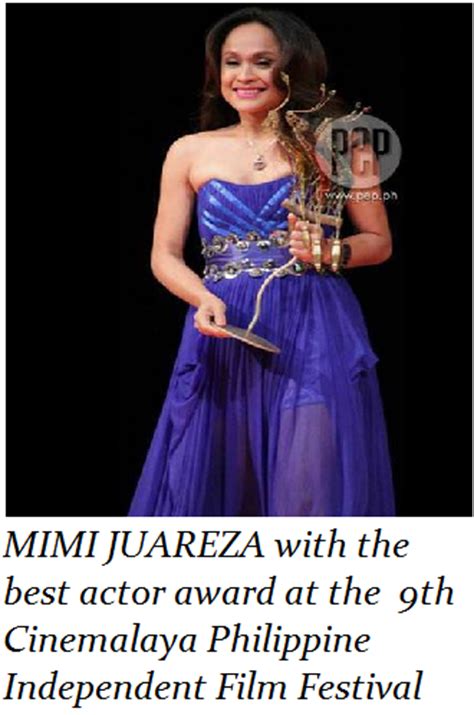 planet trans: Transgender actress Mimi Juareza wins best actor .